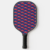 Red Electric Car Pickleball Paddle (Achterkant)