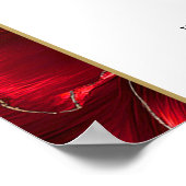 Red Elegant Floral Happy Retirement Affiche de bie (Coin)