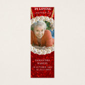Red Elegant Parties scintillant Memorial Poem Sign (Devant)
