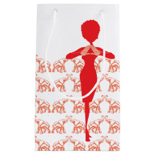 Red Elephant Girly afbeelding Klein Cadeauzakje