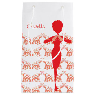 Red Elephant Girly afbeelding Klein Cadeauzakje