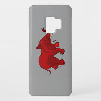Red Elephant-ontwerp Case-Mate Samsung Galaxy S9 Hoesje