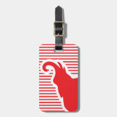 Red Elephant Travel Bag Label Sjabloon Bagagelabel (Voorkant verticaal)