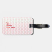 Red Elephant Travel Bag Label Sjabloon Bagagelabel (Achterkant horizontaal)