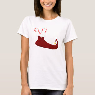 Red Elf Slipper met snoeprietjes T-shirt