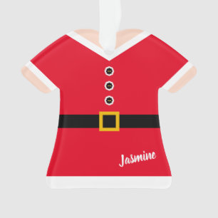 Red Elf Suit Persoonlijke Kerstmis Ornament