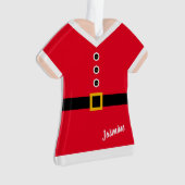 Red Elf Suit Persoonlijke Kerstmis Ornament (voorkant)