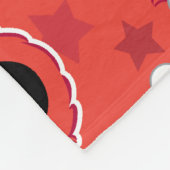 Red Elmo Faces Pattern Fleece Deken (Hoek)