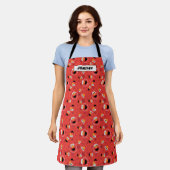 Red Elmo Faces Pattern Schort (Gedragen)