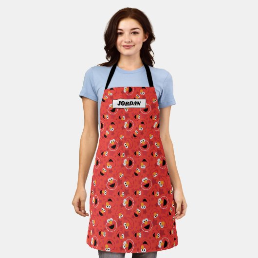 Red Elmo Faces Pattern Schort (Gedragen)