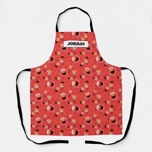 Red Elmo Faces Pattern Schort (Voorkant)