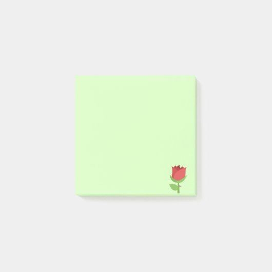 Red Emoji Tulip Post-it® Notes (Voorkant)