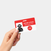 Red Employee Badge (Handheld)