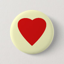 Red en Cream Love Heart Design.