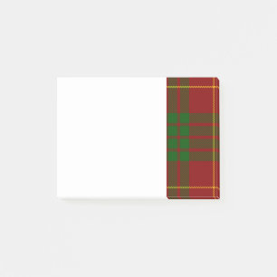 Red en Green Scottish Clan Cameron Tartan Post-it® Notes
