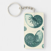 Red en Green Seashell Art Sleutelhanger (Voorkant)