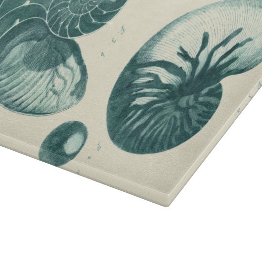 Red en Green Seashell Art Snijplank (Hoek)