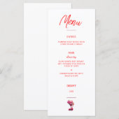 Red en Maroon Brunch en Bubbly Menu (Voorkant / Achterkant)