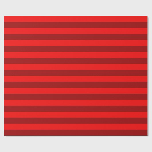 Red en Maroon Stripes Design Cadeaupapier (Vlak)