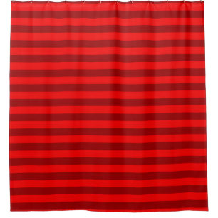 Red en Maroon Stripes Design Douchegordijn