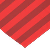 Red en Maroon Stripes Design Korte Tafelloper (Hoek)