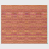 Red en Saffron Damask Cadeaupapier (Vlak)
