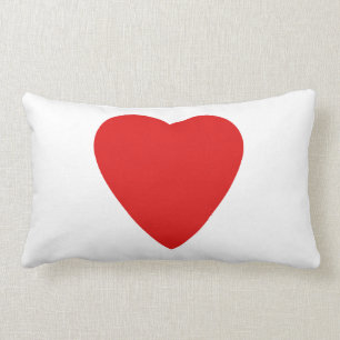 Red en White Love Heart Design. Kussen