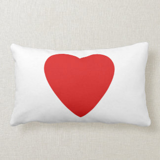 Red en White Love Heart Design. Kussen