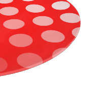 Red en White Ombre Polka Dots Snijplank (Hoek)