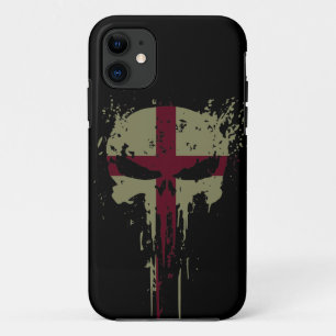 Red England Grunge iPhone 11 Hoesje