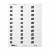 Red Equirrel retouradreslabels Etiket (Full Sheet)