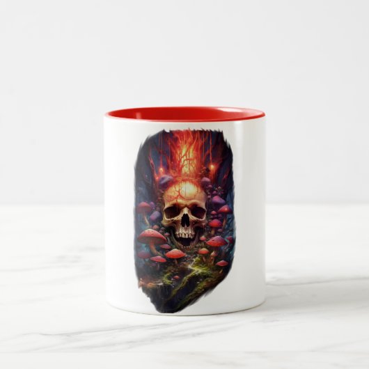 Red Ether Mushroom Skull Mok (Center)