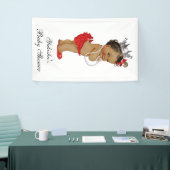 Red Ethnic Little Princess Baby shower Spandoek (Beurs)