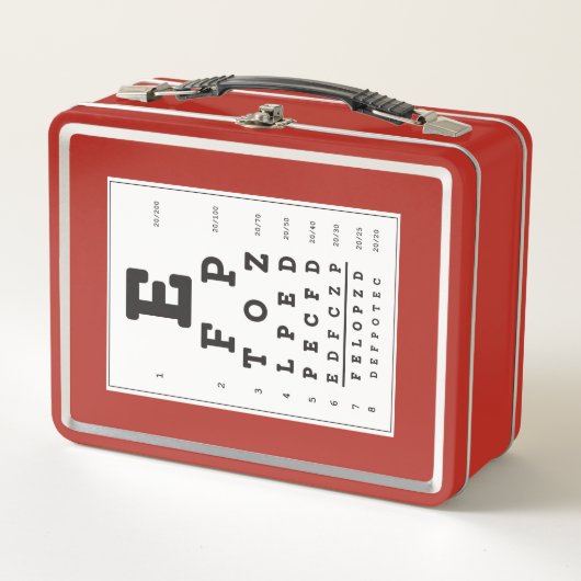 Red Eye Chart lunchbox (Voorkant)