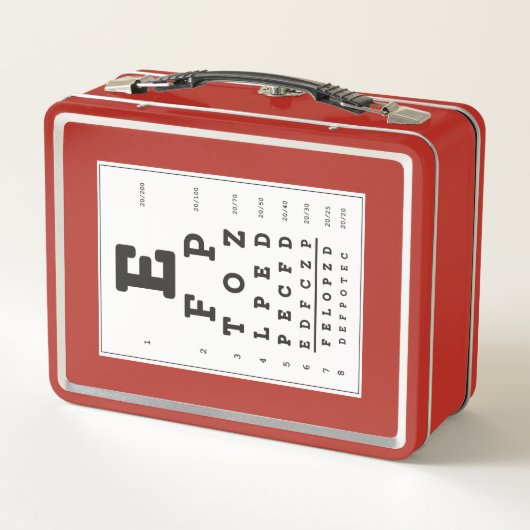 Red Eye Chart lunchbox (Achterkant)