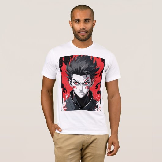 Red Eye Fighter Manga T-shirt (Voorkant volledig)