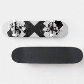 Red Eye Preacher Skeleton Schaats Board Skateboard (Horizontaal)