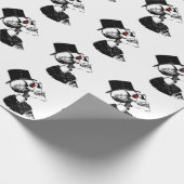 Red Eye Skeleton Cadeaupapier (Hoek)