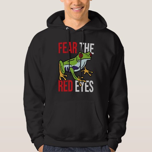 Red Eyed Tree Frog Hoodie (Voorkant)