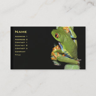 Red-eyed Tree Frog Profile Card - Gepersonaliseerd Visitekaartje