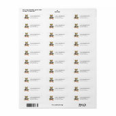 Red-Eyed Tree Frog Retouradres Labels (Full Sheet)