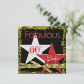 RED FABULOUS 60 Invitation d'anniversaire (Debout devant)