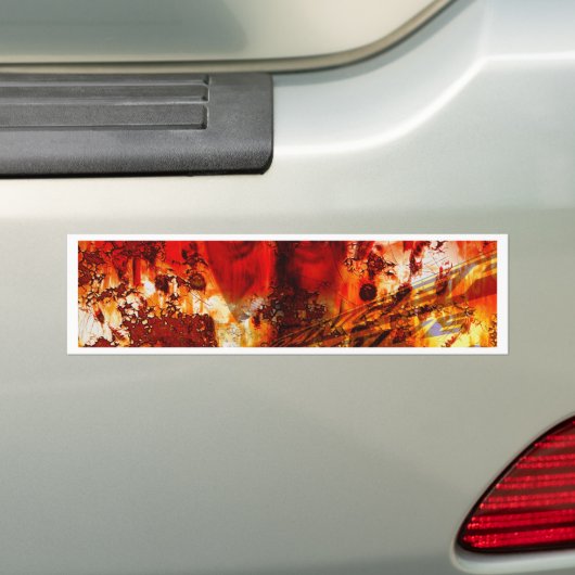Red Face Graffiti Bumpersticker (Op auto)