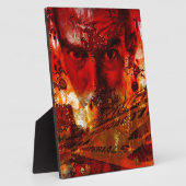 Red Face Graffiti Fotoplaat (Zijkant)