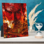 Red Face Graffiti Fotoplaat (Zijkant)