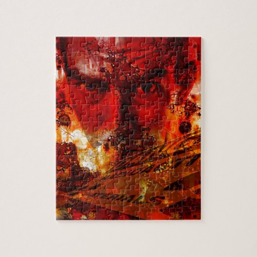 Red Face Graffiti Legpuzzel (Verticaal)