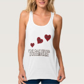 Red Face Love Heart Art Tanktop (Voorkant)