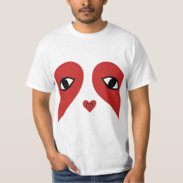 Red Face Love Heart Eyes T-shirt