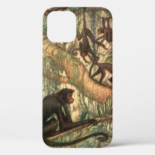 Red Faced Spider Monkeys door Louis Sargent iPhone 12 Hoesje