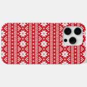 Red Fair Isle-kerstkeuken Patroon Case-Mate iPhone Case (Achterkant (horizontaal))